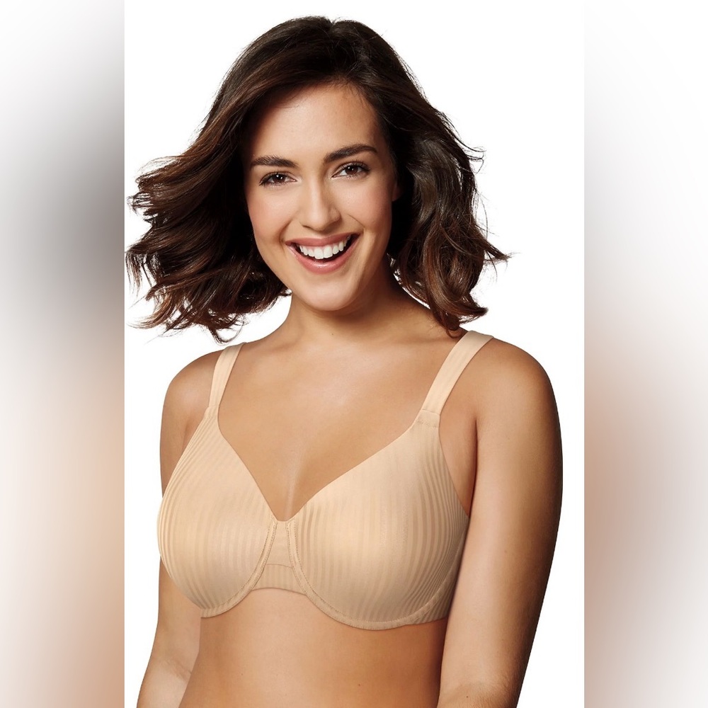 Brand New with Tag Nude Stripe Playtex Secrets Full-Coverage Underwire Bra 4747